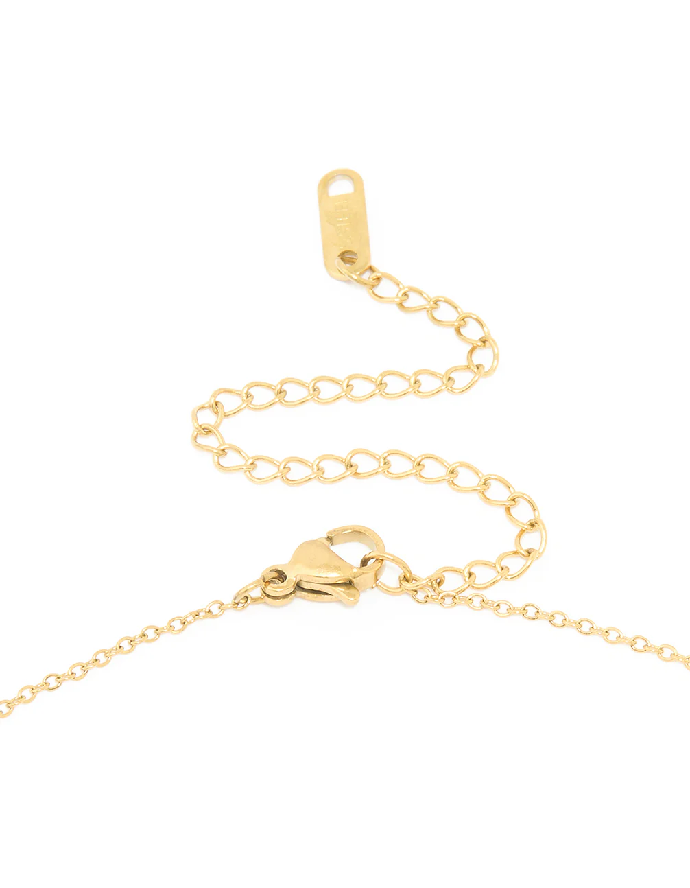 Waterproof Gold Plated Stainless Steel Lemon & Flower Cluster Necklace - Image 5