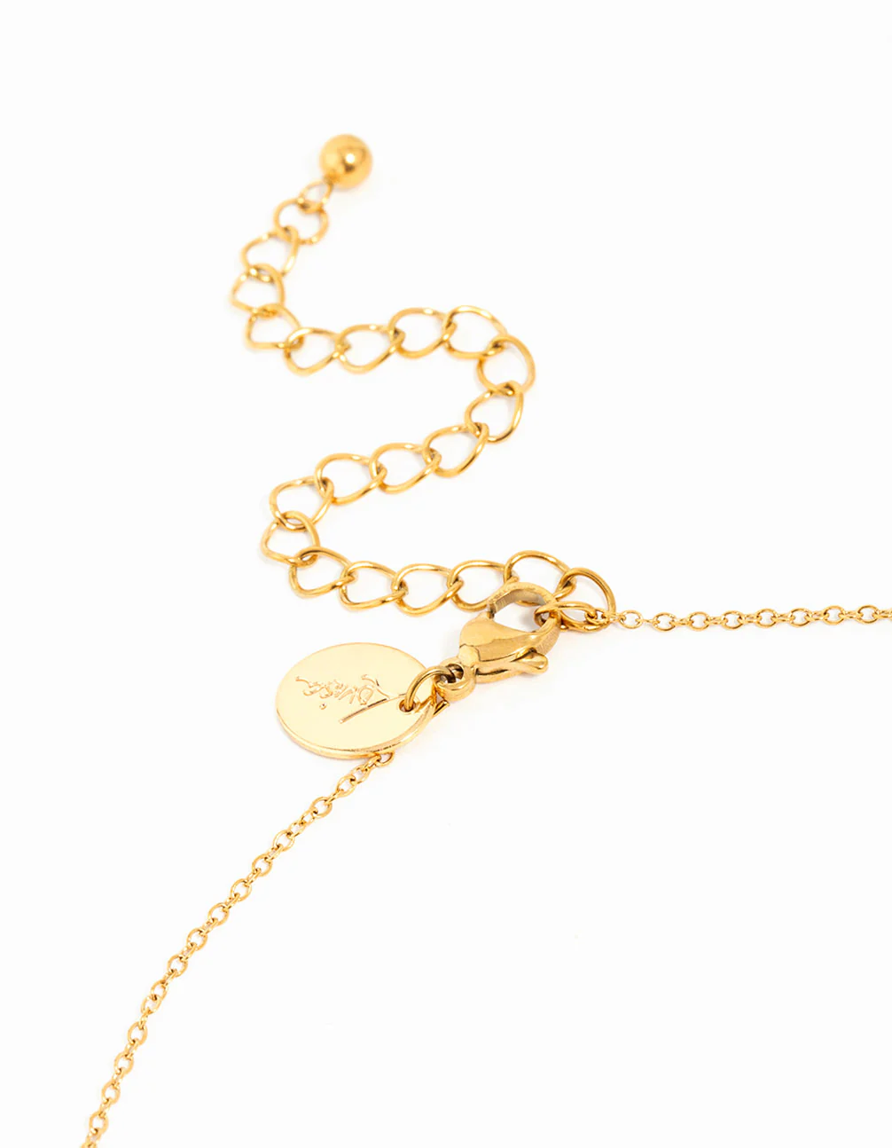 Waterproof Gold Plated Stainless Steel Strawberry & Flower Pendant Necklace - Image 5