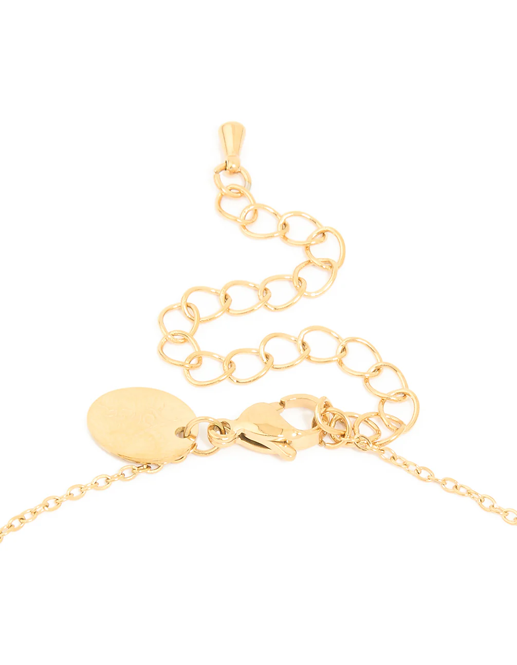 Waterproof Gold Plated Stainless Steel Sun Pendant Necklace - Image 3