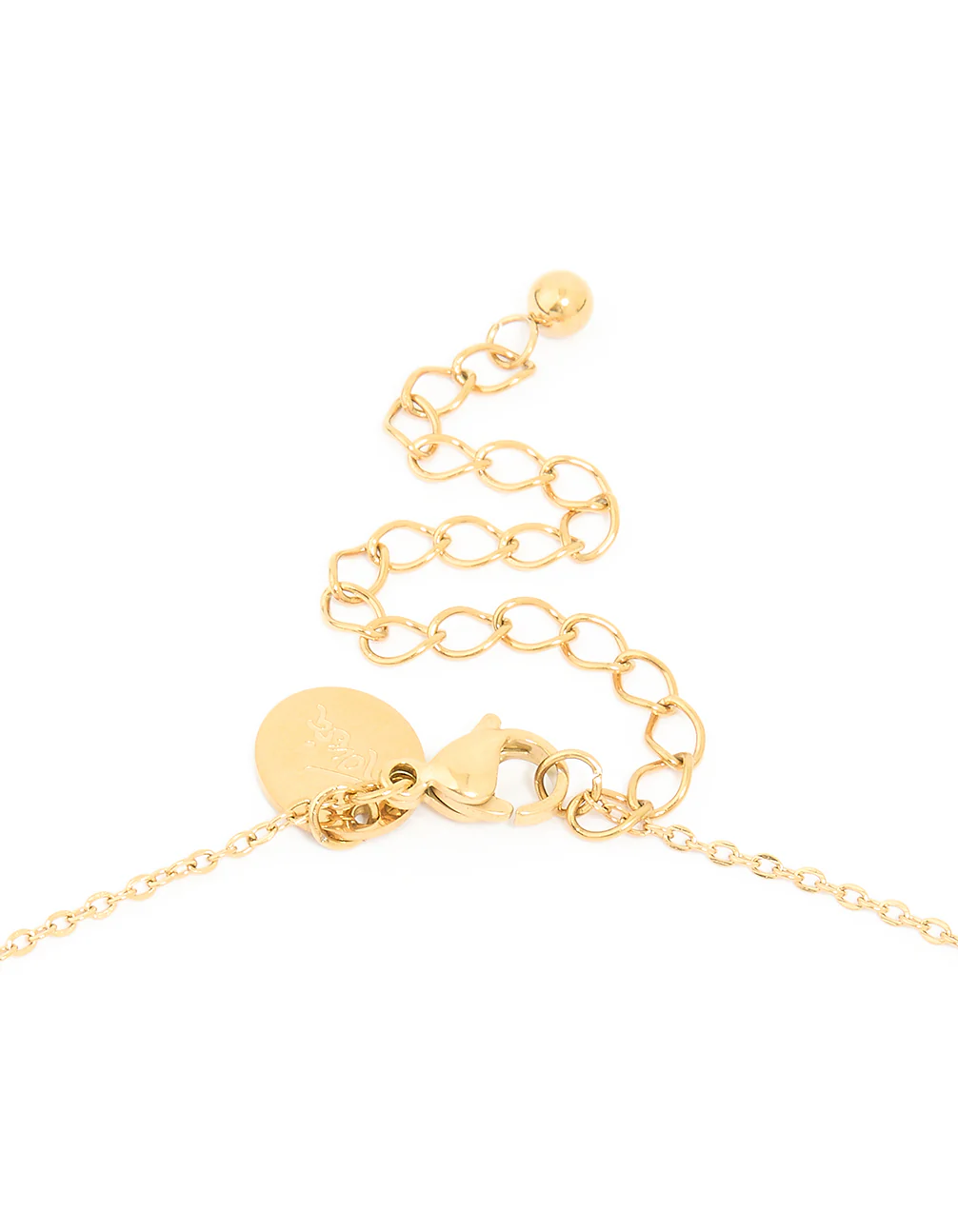 Waterproof Gold Plated Stainless Steel Sunburst Necklace - Image 3