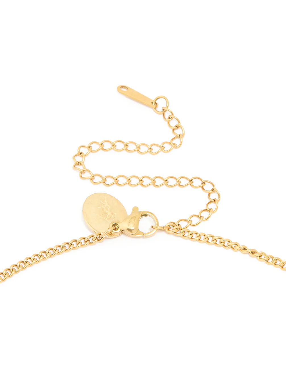 Waterproof Gold Plated Stainless Steel Taurus Circle Zodiac Sign Necklace - Image 5