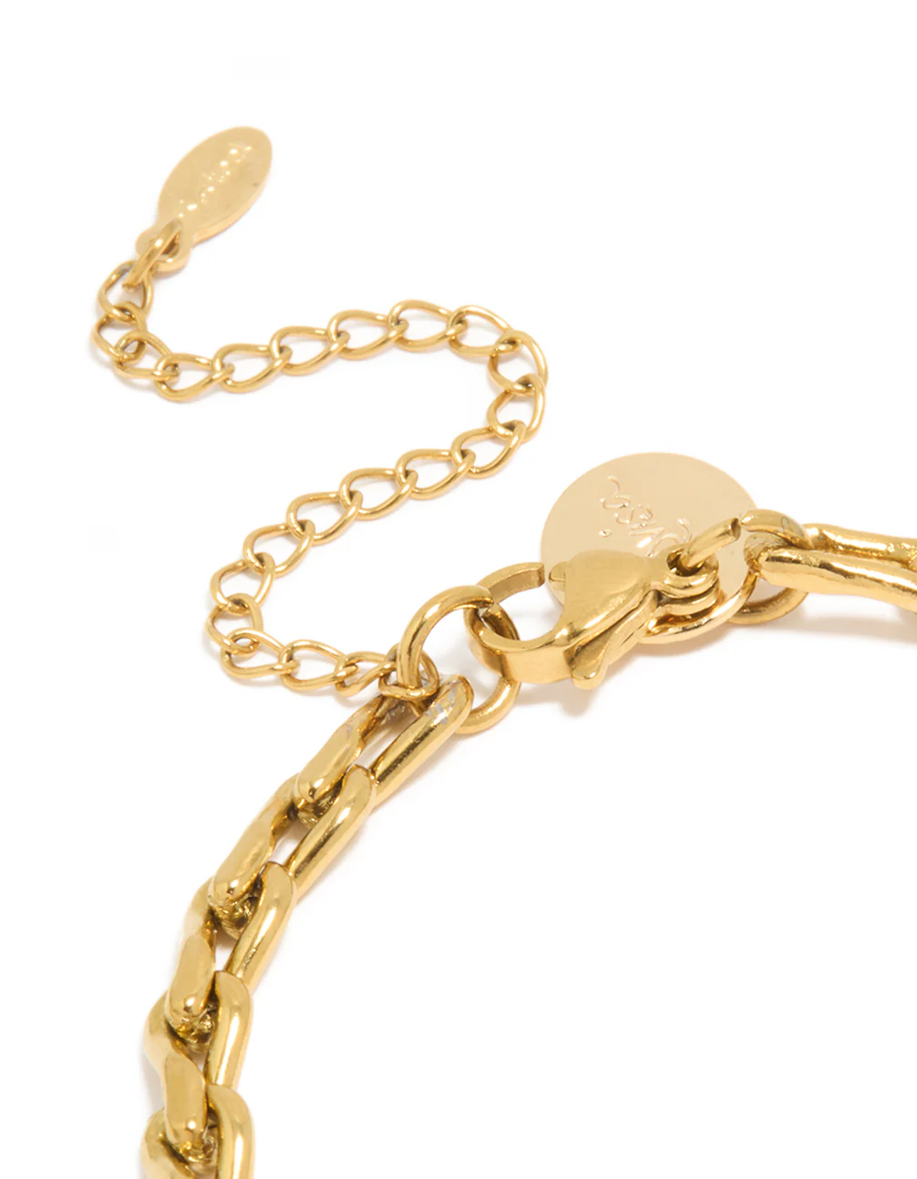 Waterproof Gold Plated Stainless Steel Teardrop Chain Link Bracelet - Image 4