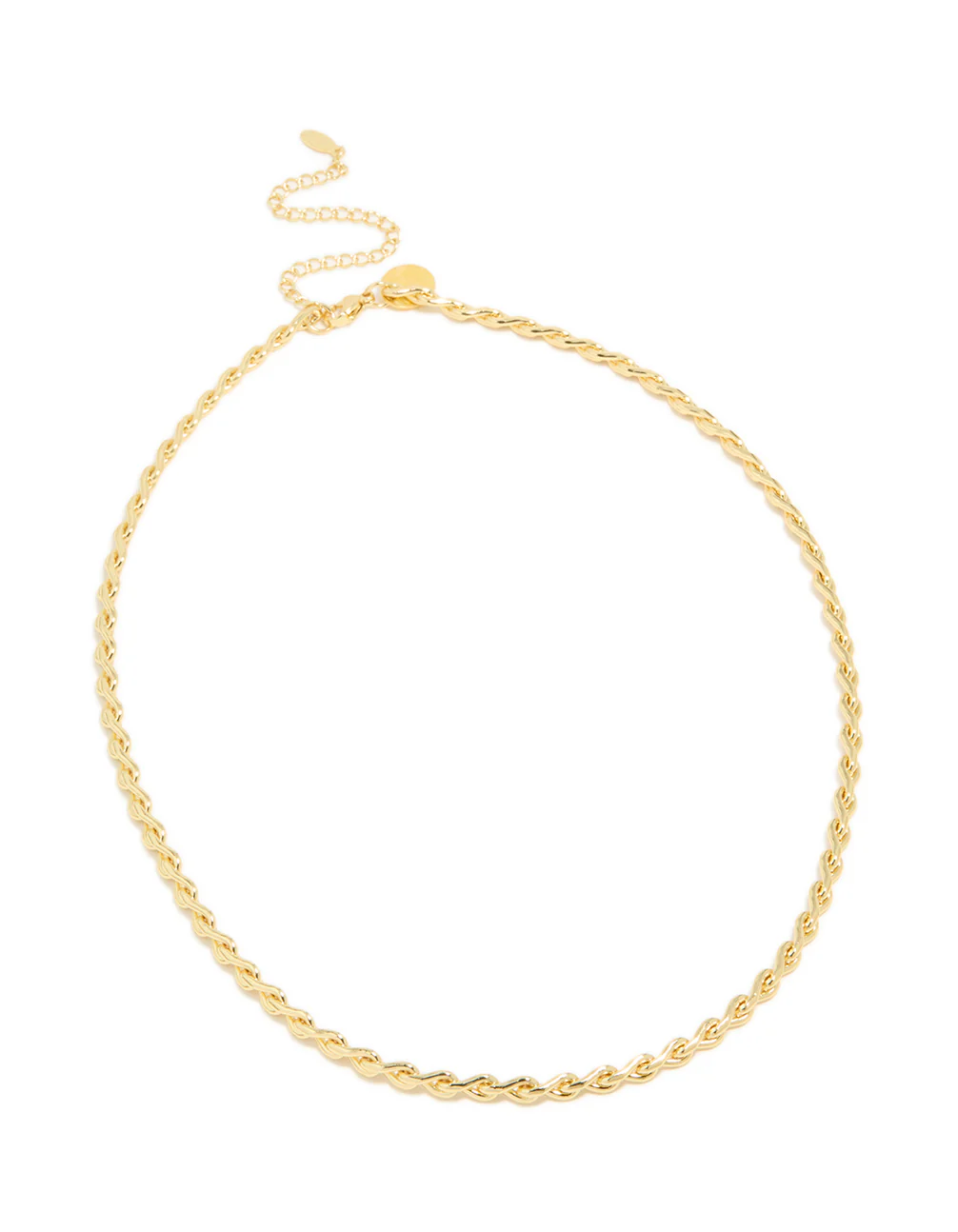 Waterproof Gold Plated Stainless Steel Teardrop Chain Link Necklace - Image 3