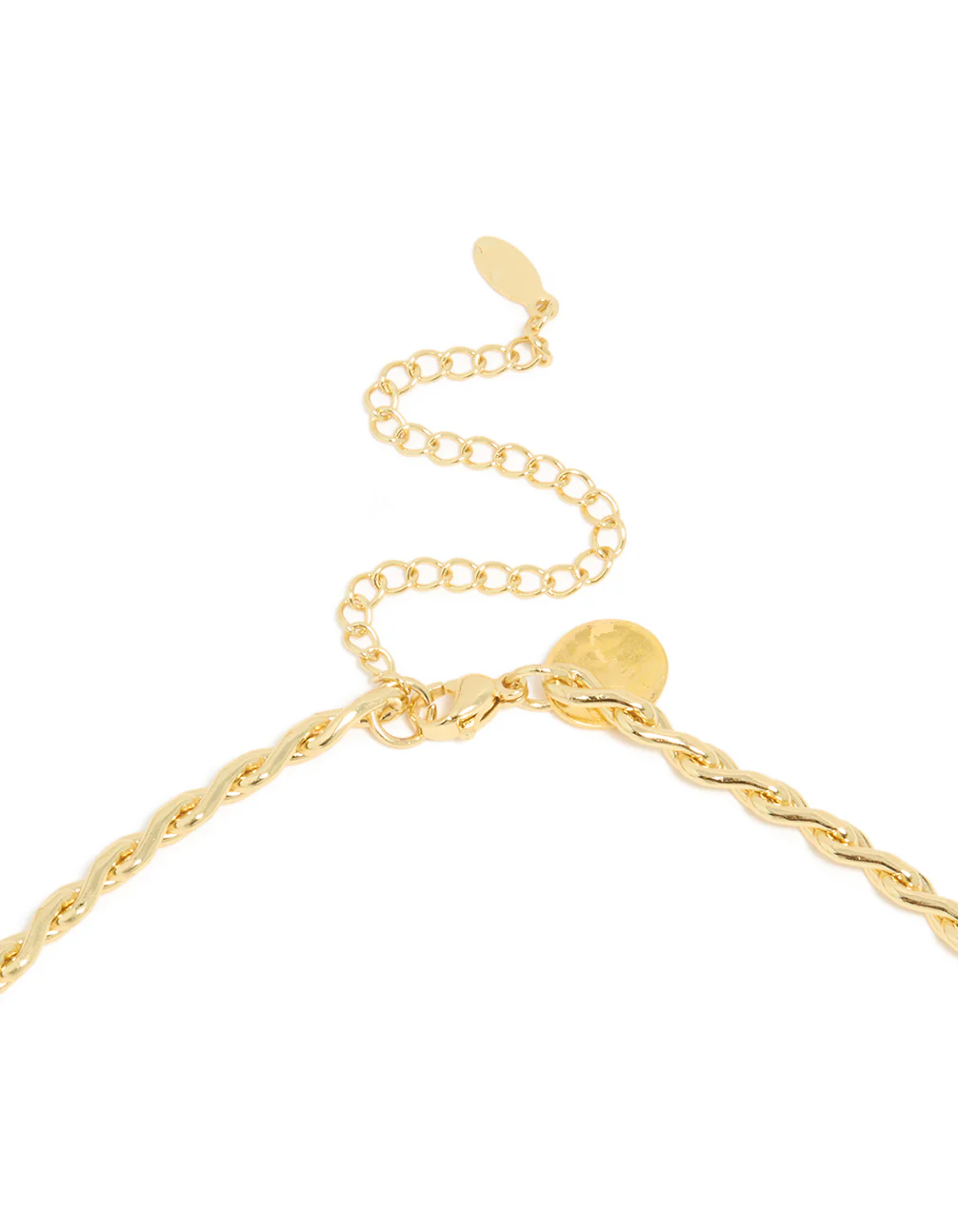 Waterproof Gold Plated Stainless Steel Teardrop Chain Link Necklace - Image 4