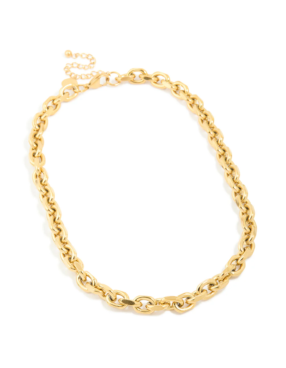 Waterproof Gold Plated Stainless Steel Thick Chain Necklace - Image 4
