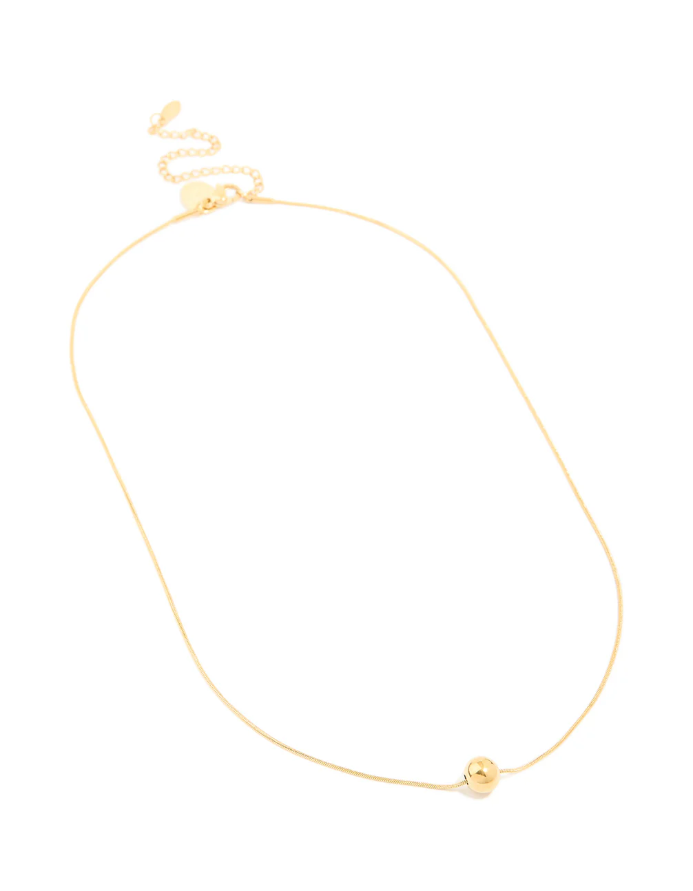 Waterproof Gold Plated Stainless Steel Threaded Ball Necklace - Image 4