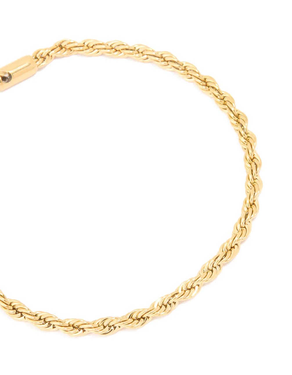Waterproof Gold Plated Stainless Steel Twisted Chain Bracelet - Image 4