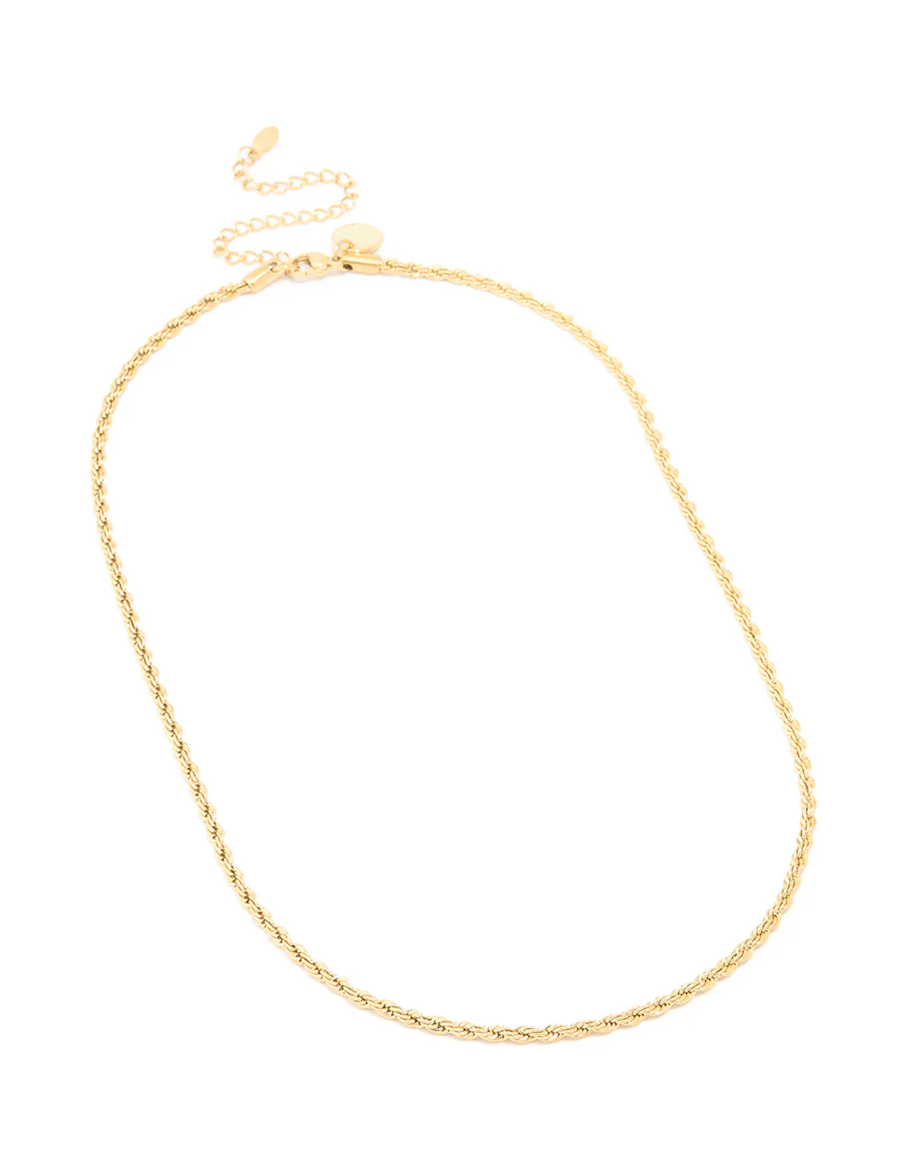 Waterproof Gold Plated Stainless Steel Twisted Chain Necklace - Image 4