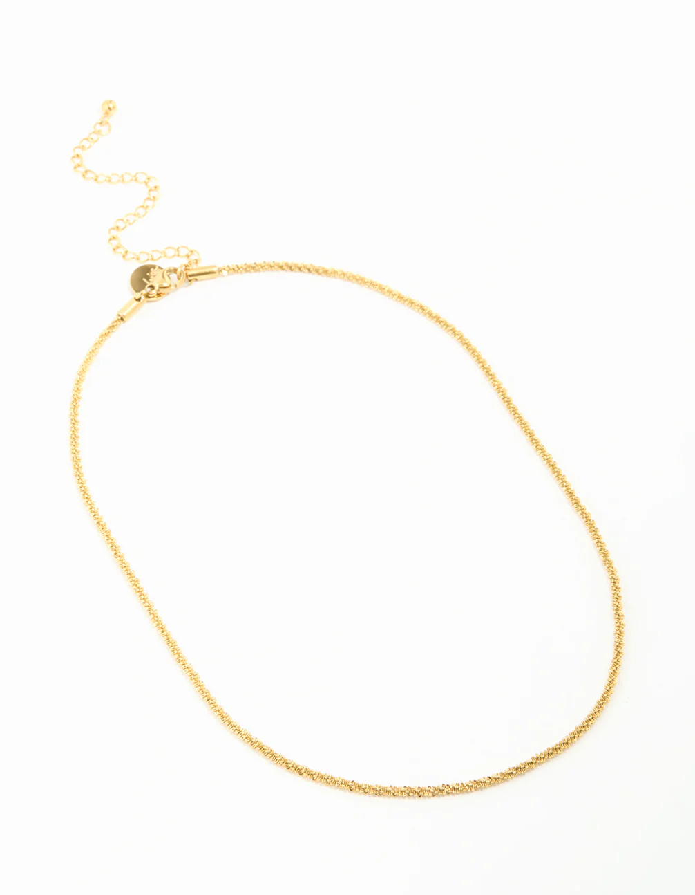 Waterproof Gold Plated Stainless Steel Twisted Short Chain Necklace - Image 4
