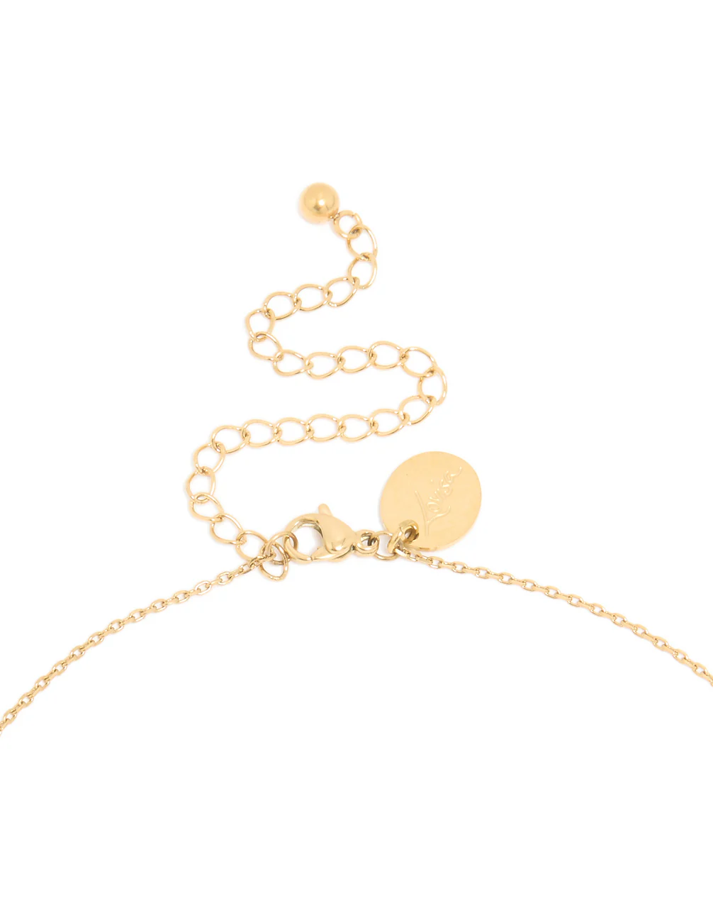 Waterproof Mixed Metal Plated Stainless Steel Open Pearl Pendant Necklace - Image 5