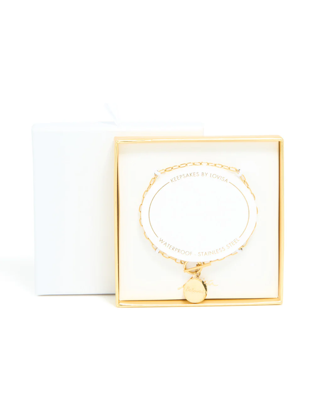 Waterproof Stainless Steel Beloved T & O Bracelet - Image 5