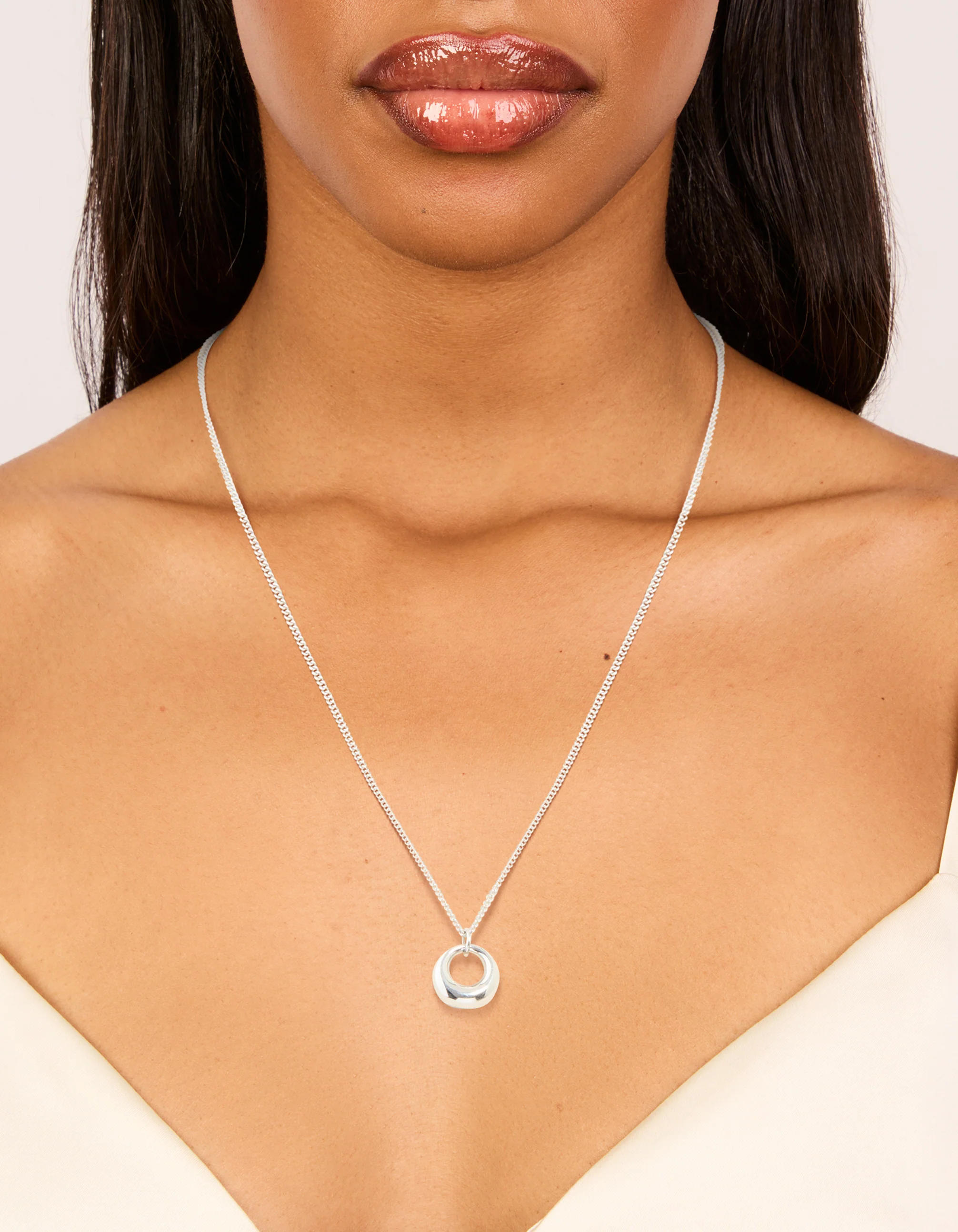 Waterproof Stainless Steel Bold Pendant Necklace - Image 2