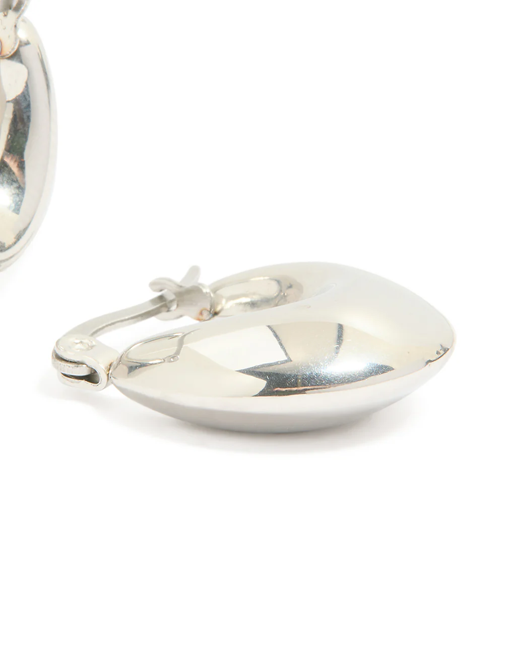 Waterproof Stainless Steel Bubble Half Hoop Earrings - Image 5