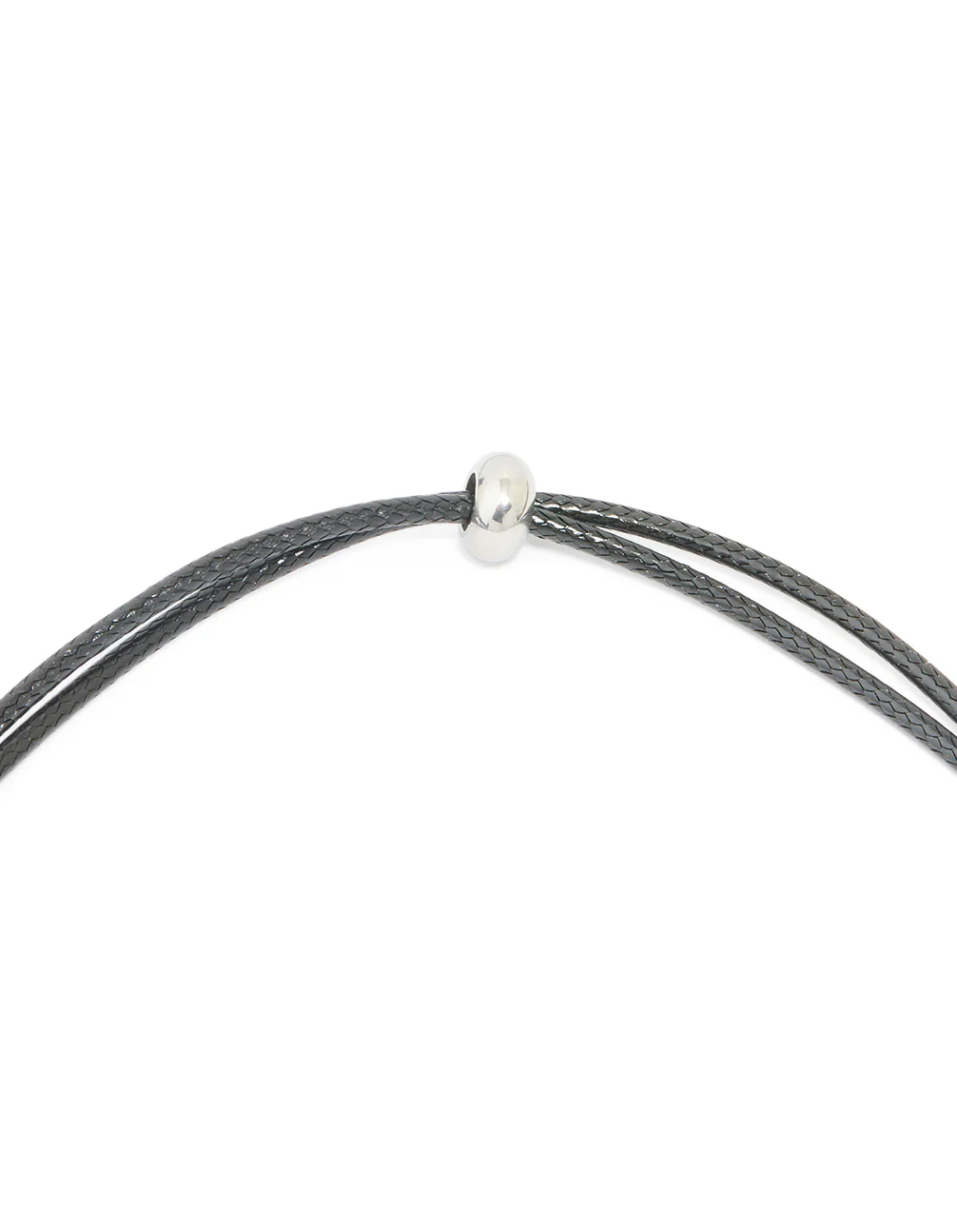 Waterproof Stainless Steel Bubble Large Bubble Letter L Cord Necklace - Image 5