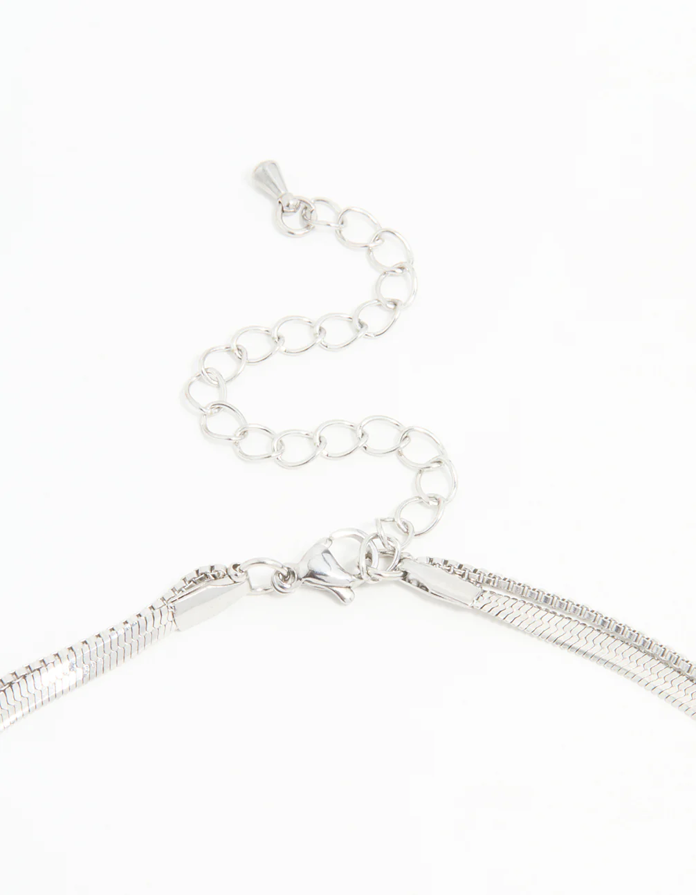 Waterproof Stainless Steel Chain Layered Necklace - Image 3