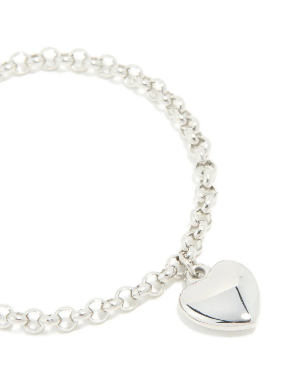 Waterproof Stainless Steel Chunky Heart Bracelet - Image 4