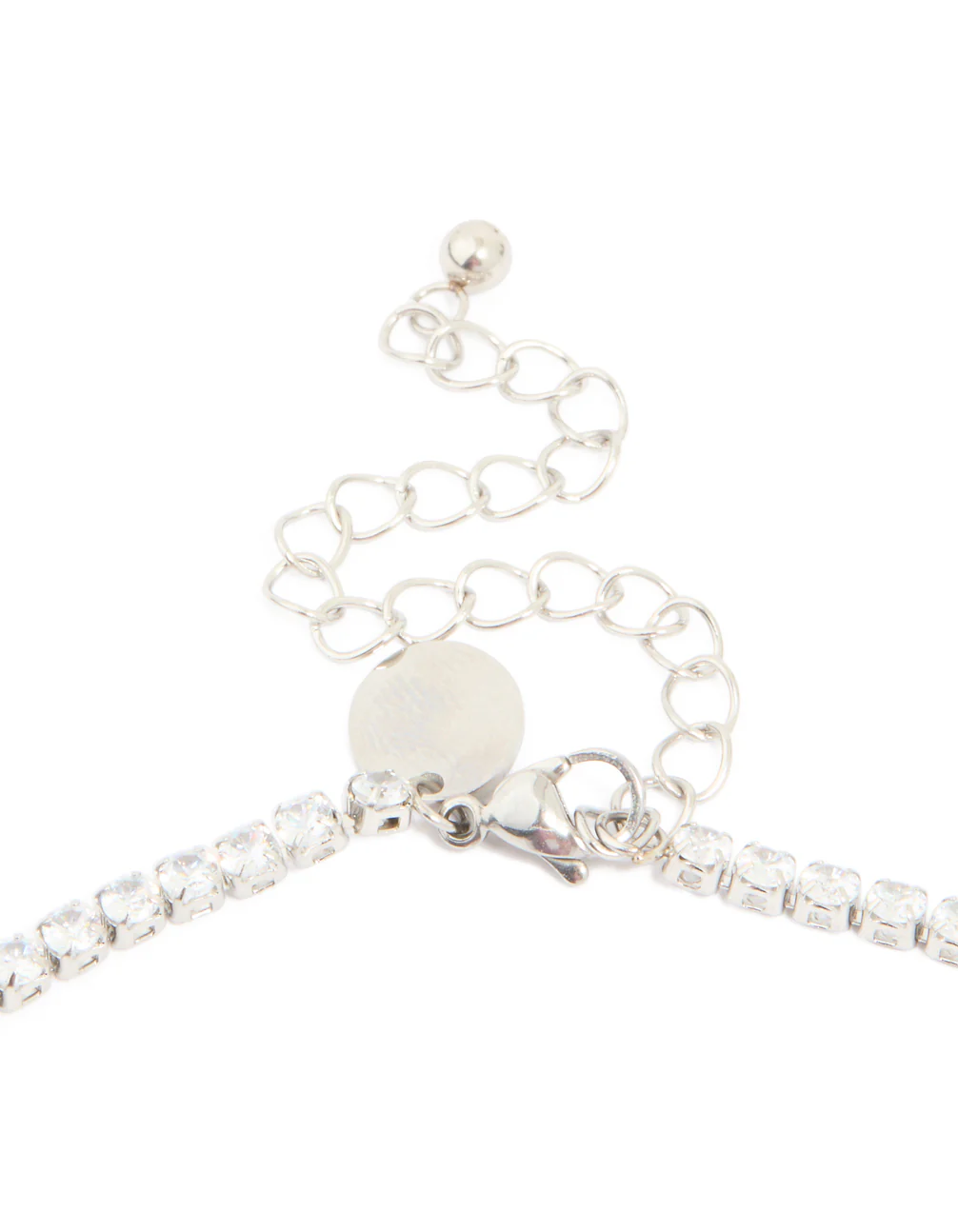 Waterproof Stainless Steel Cubic Zirconia Classic Tennis Necklace - Image 5
