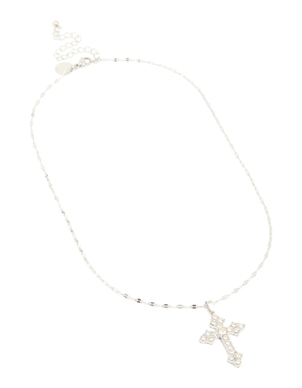Waterproof Stainless Steel Cubic Zirconia Gothic Cross Fine Necklace - Image 4