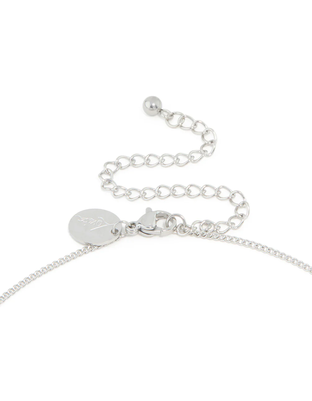 Waterproof Stainless Steel Cubic Zirconia Pear Pendant Necklace - Image 5