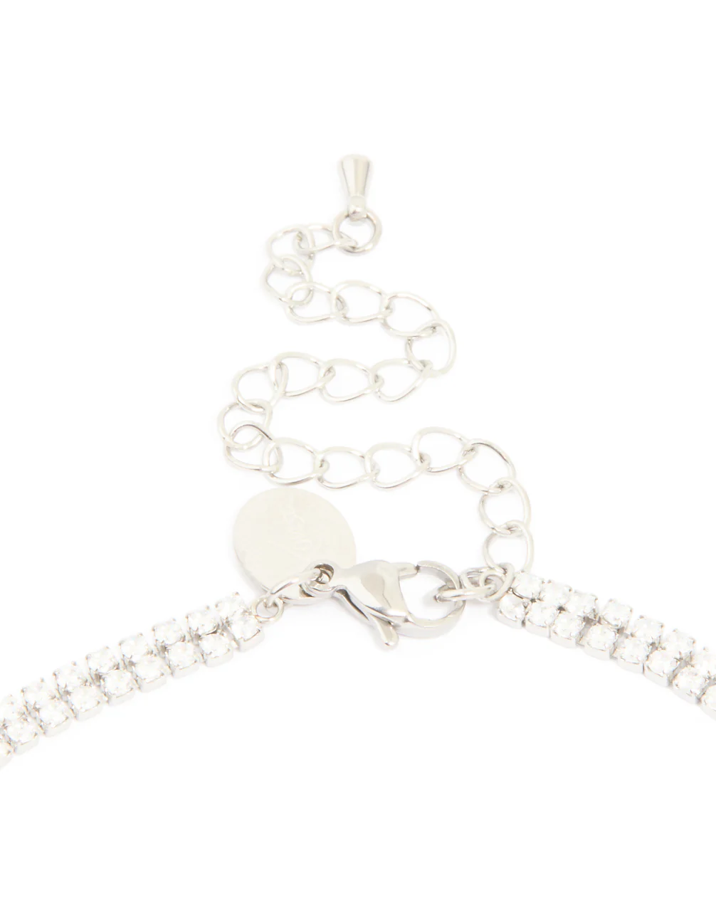Waterproof Stainless Steel Cubic Zirconia Tennis Layered Necklace - Image 5