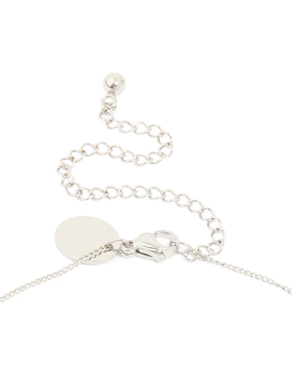 Waterproof Stainless Steel Freshwater Molten Hoop Pearl Centre Pendant Necklace - Image 5