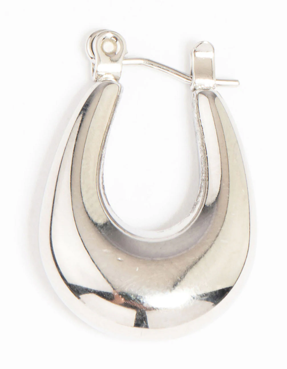 Waterproof Stainless Steel Half Hoop Earrings - Image 5