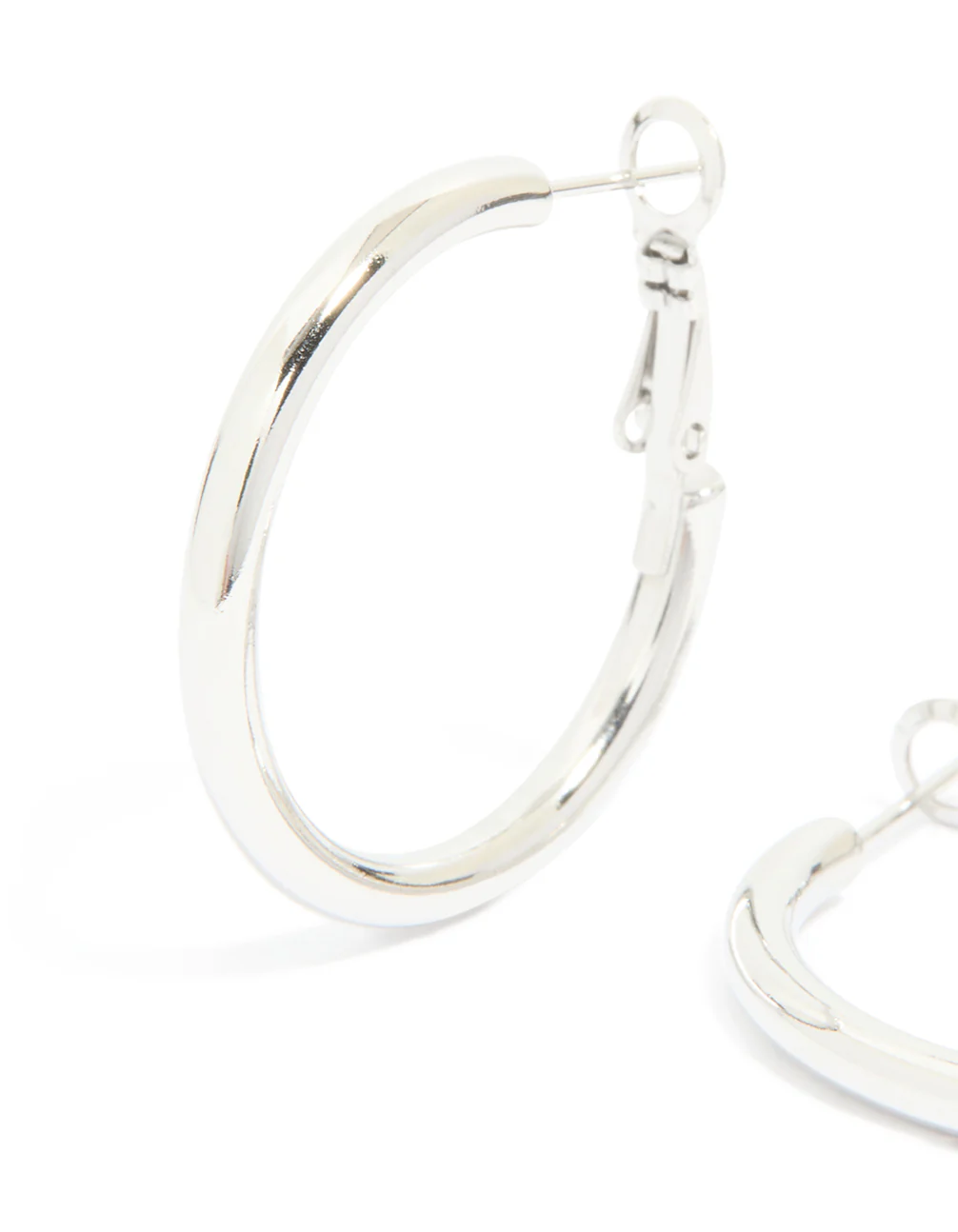 Waterproof Stainless Steel Hoop Earrings 40 MM - Image 2