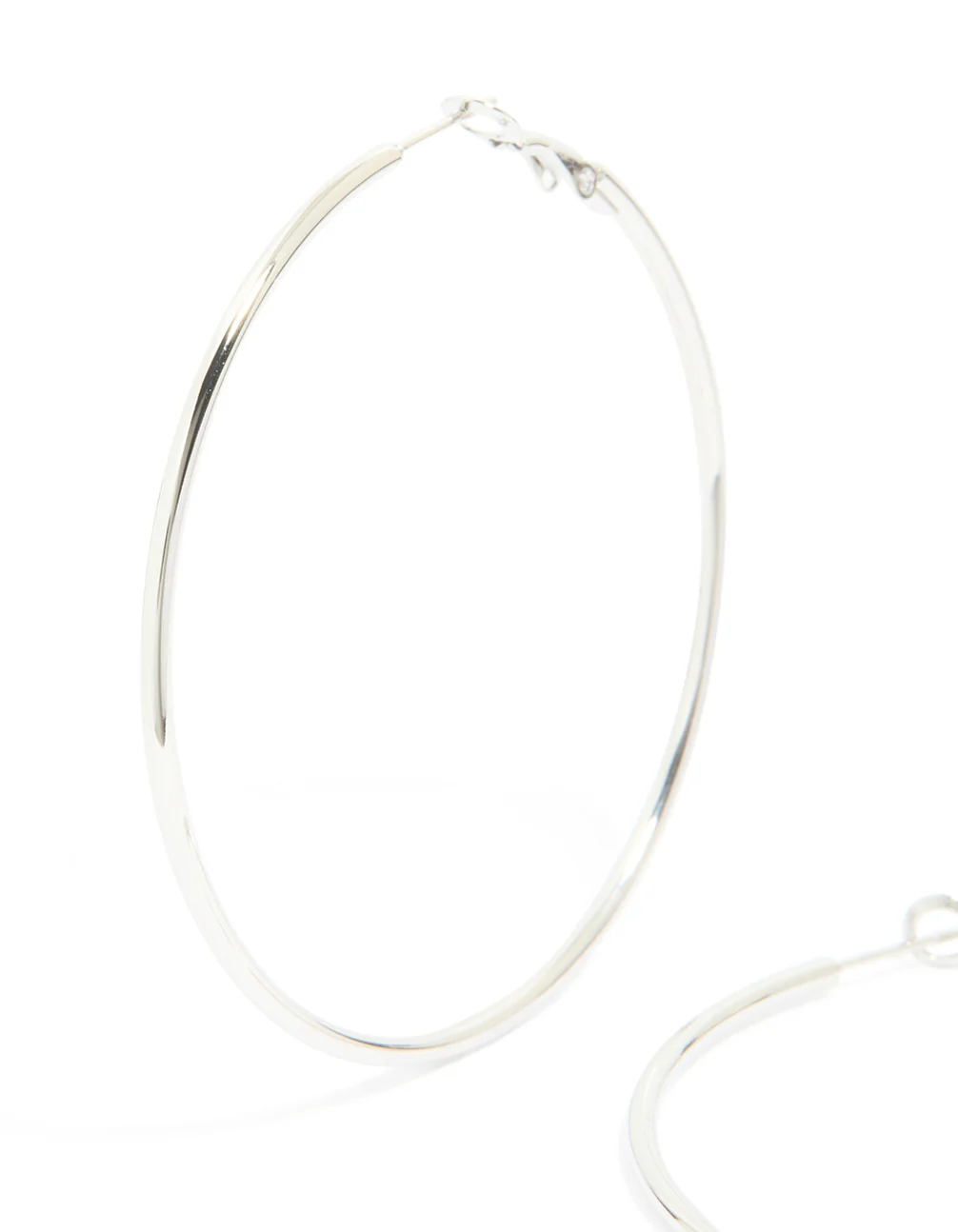 Waterproof Stainless Steel Hoop Earrings 55 MM - Image 2