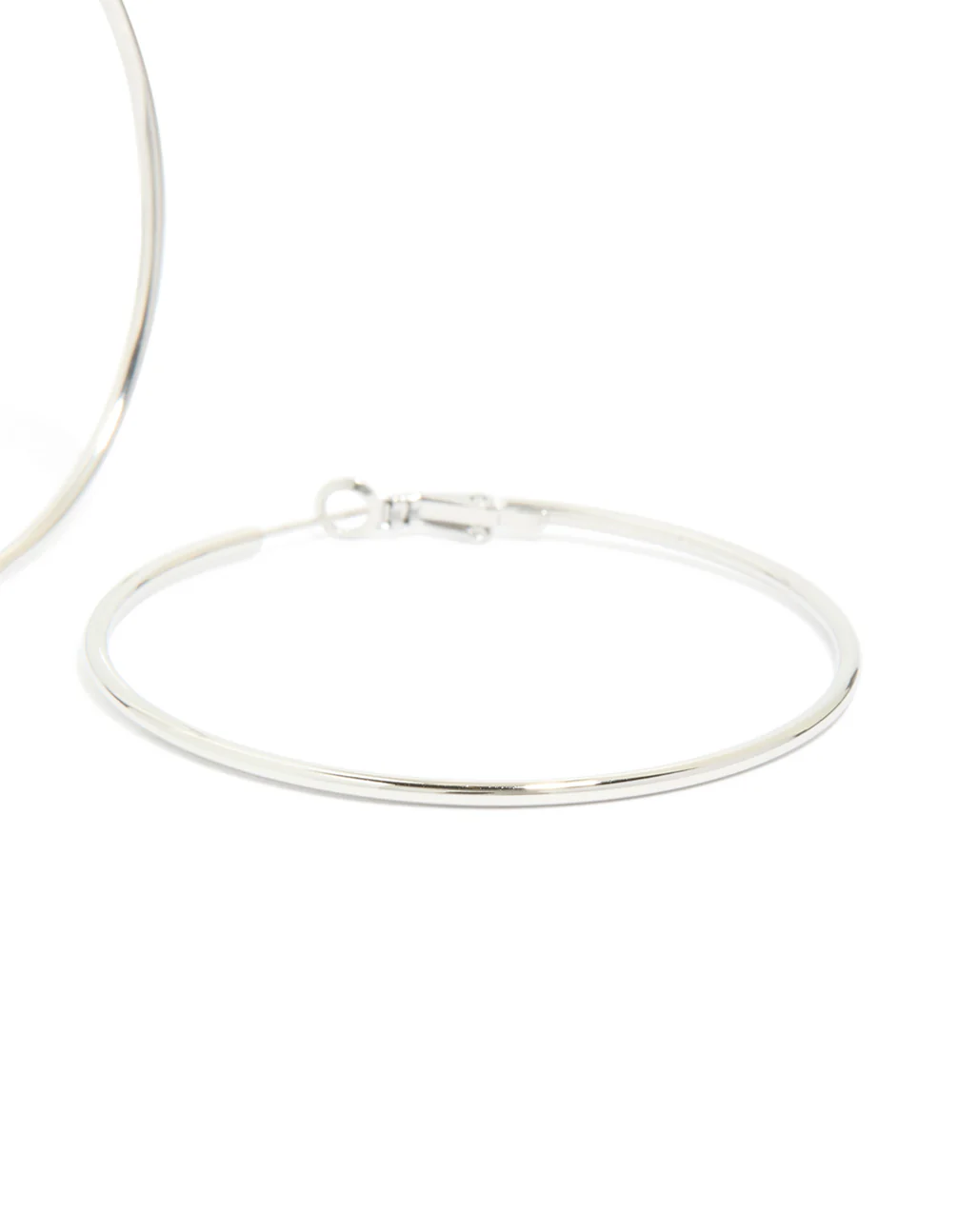 Waterproof Stainless Steel Hoop Earrings 55 MM - Image 3