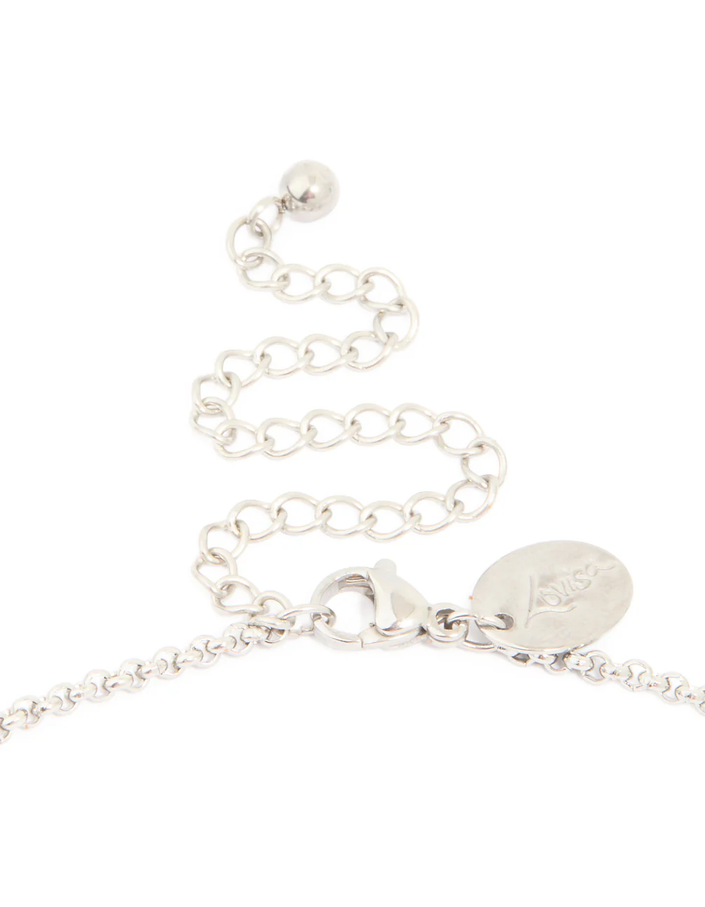 Waterproof Stainless Steel Interlock Loops Pendant Necklace - Image 5