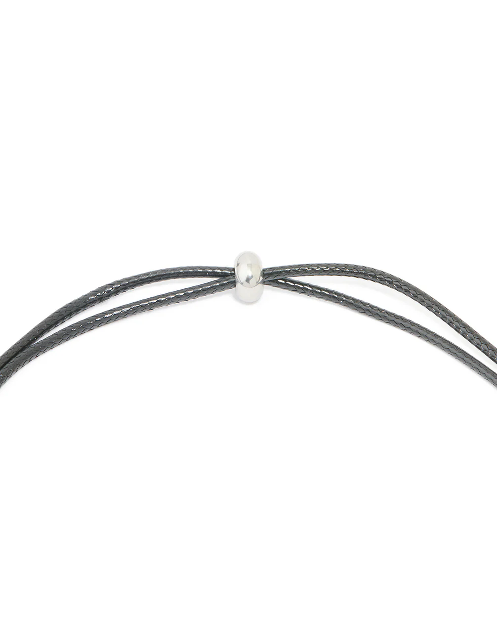 Waterproof Stainless Steel Large Bubble Letter A Cord Necklace - Image 5