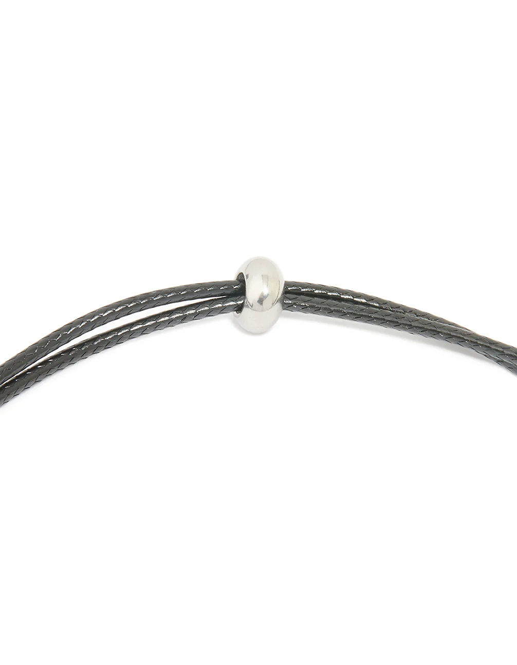 Waterproof Stainless Steel Large Bubble Letter E Cord Necklace - Image 5