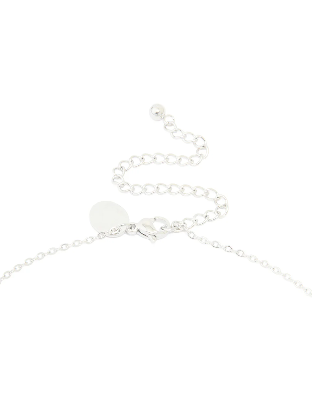 Waterproof Stainless Steel Large Bubble Letter E Necklace - Image 5