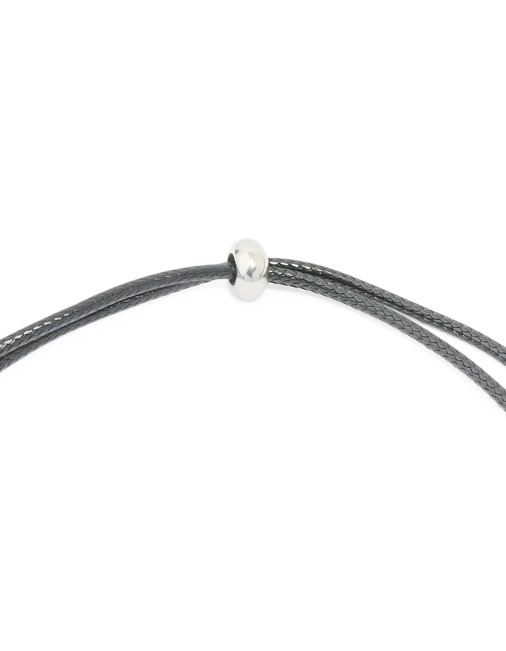 Waterproof Stainless Steel Large Bubble Letter J Cord Necklace - Image 5