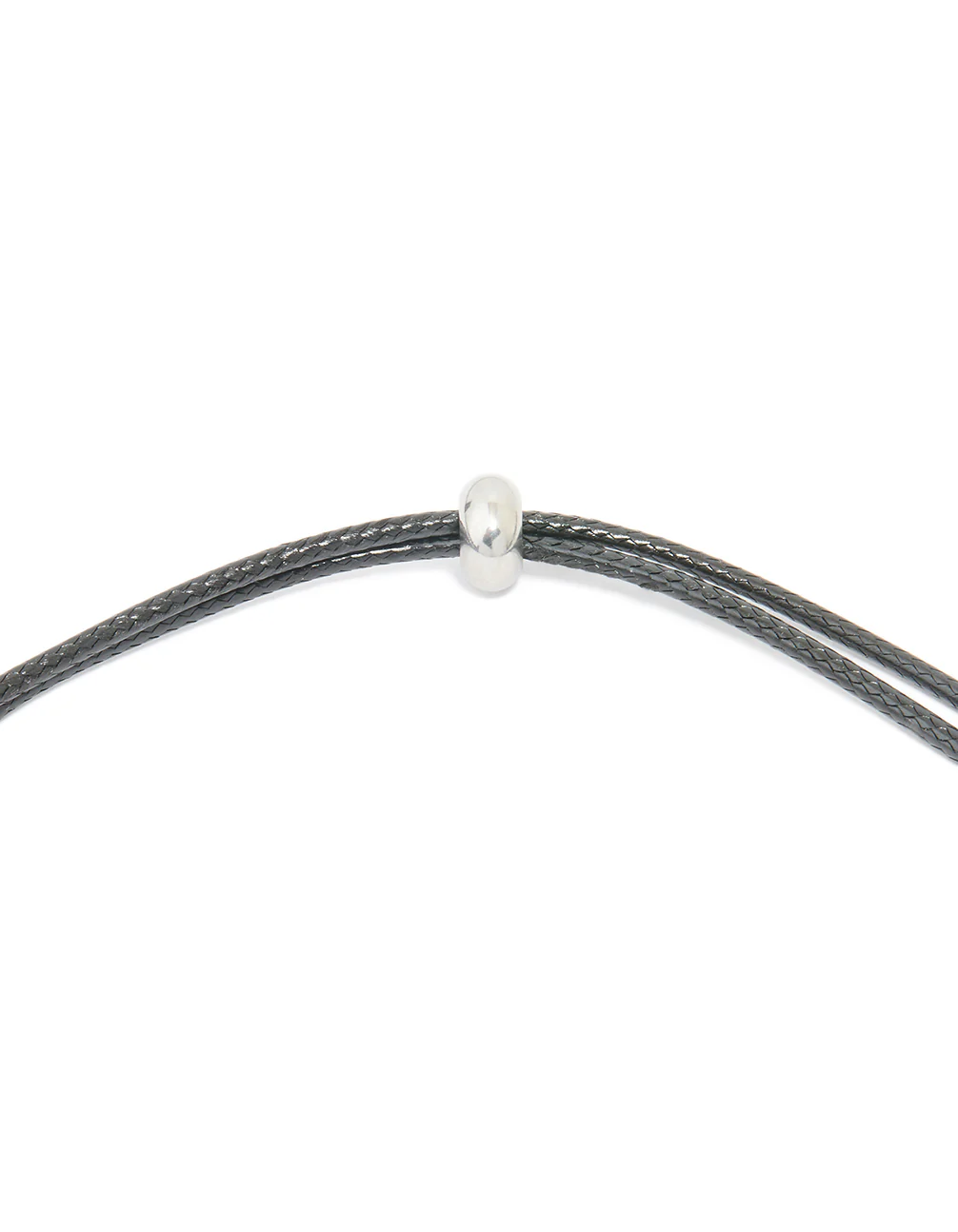 Waterproof Stainless Steel Large Bubble Letter K Cord Necklace - Image 5