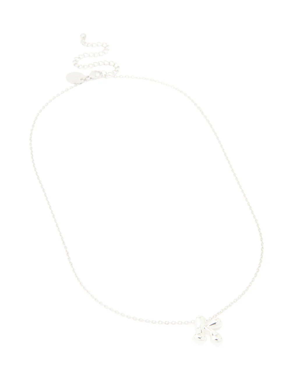 Waterproof Stainless Steel Large Bubble Letter K Necklace - Image 4