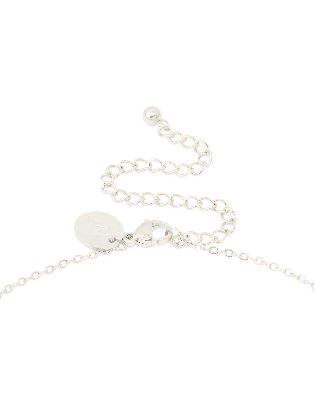 Waterproof Stainless Steel Large Bubble Letter M Necklace - Image 5