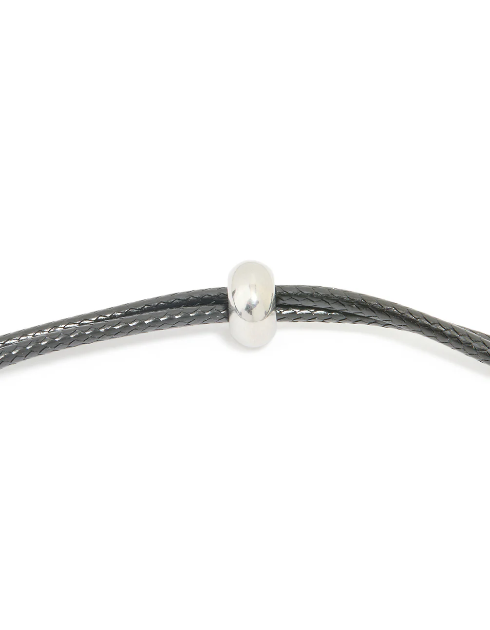 Waterproof Stainless Steel Large Bubble Letter S Cord Necklace - Image 5