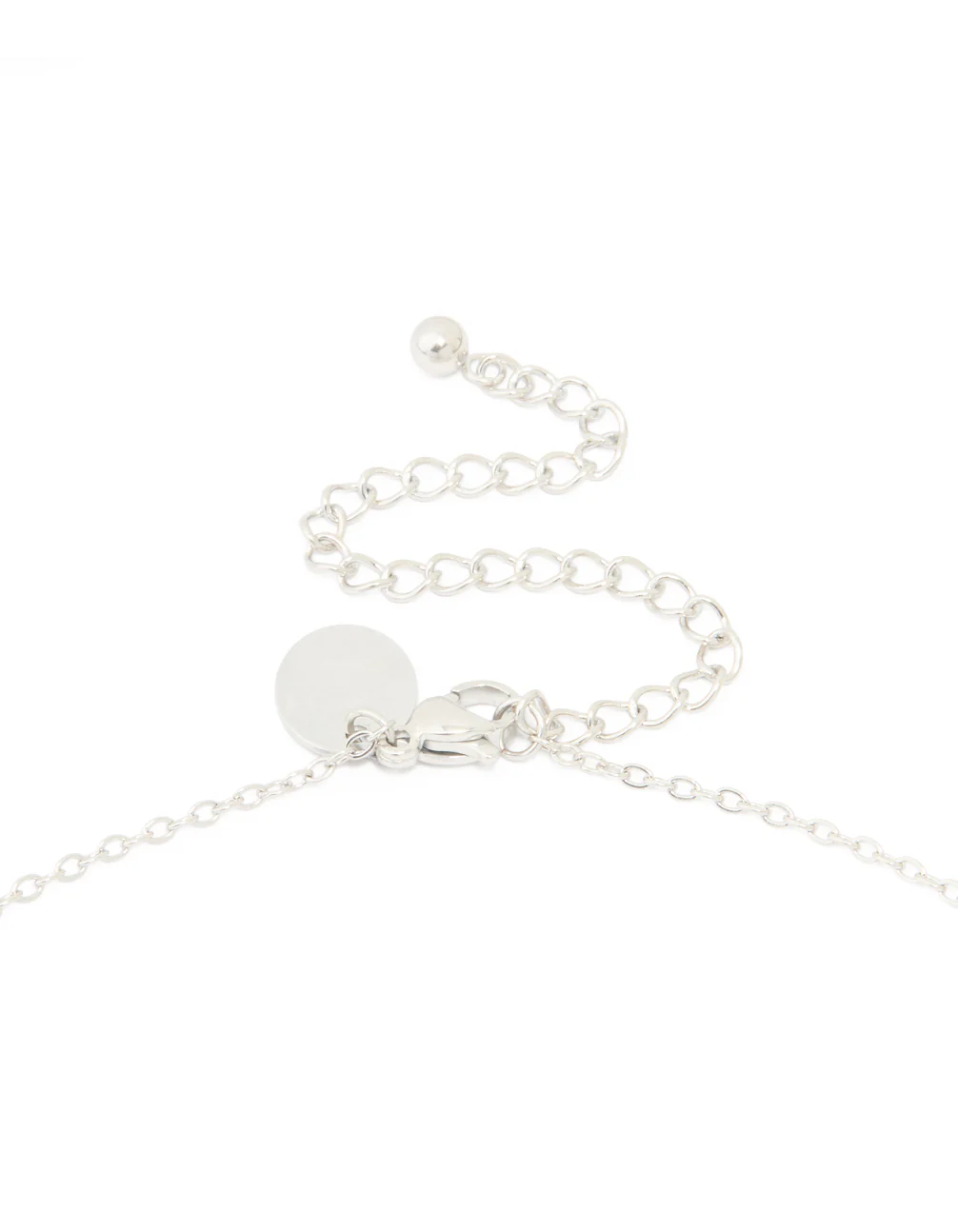 Waterproof Stainless Steel Large Bubble Letter S Necklace - Image 5