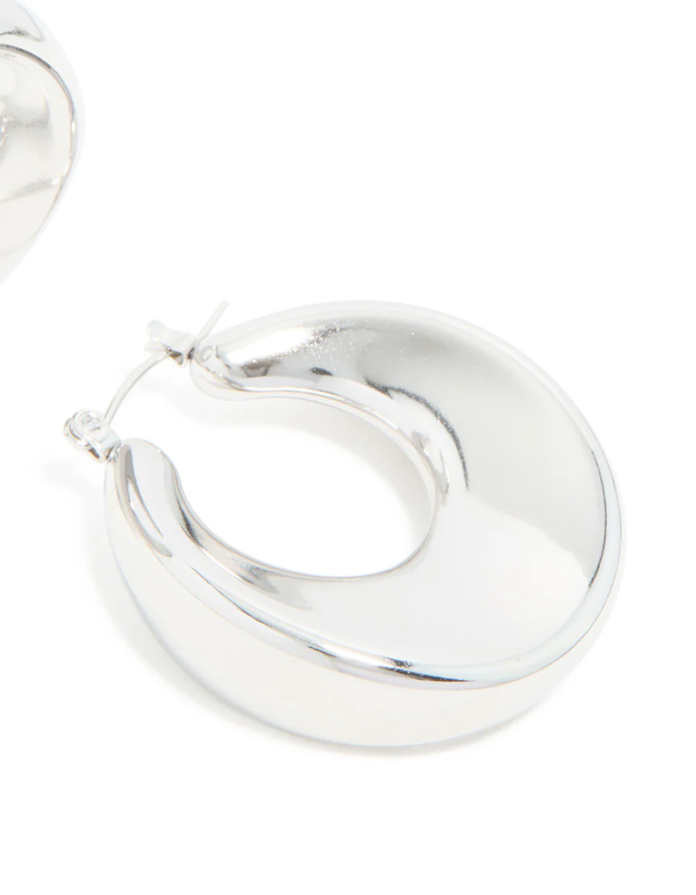 Waterproof Stainless Steel Large Hoop Earrings - Image 3