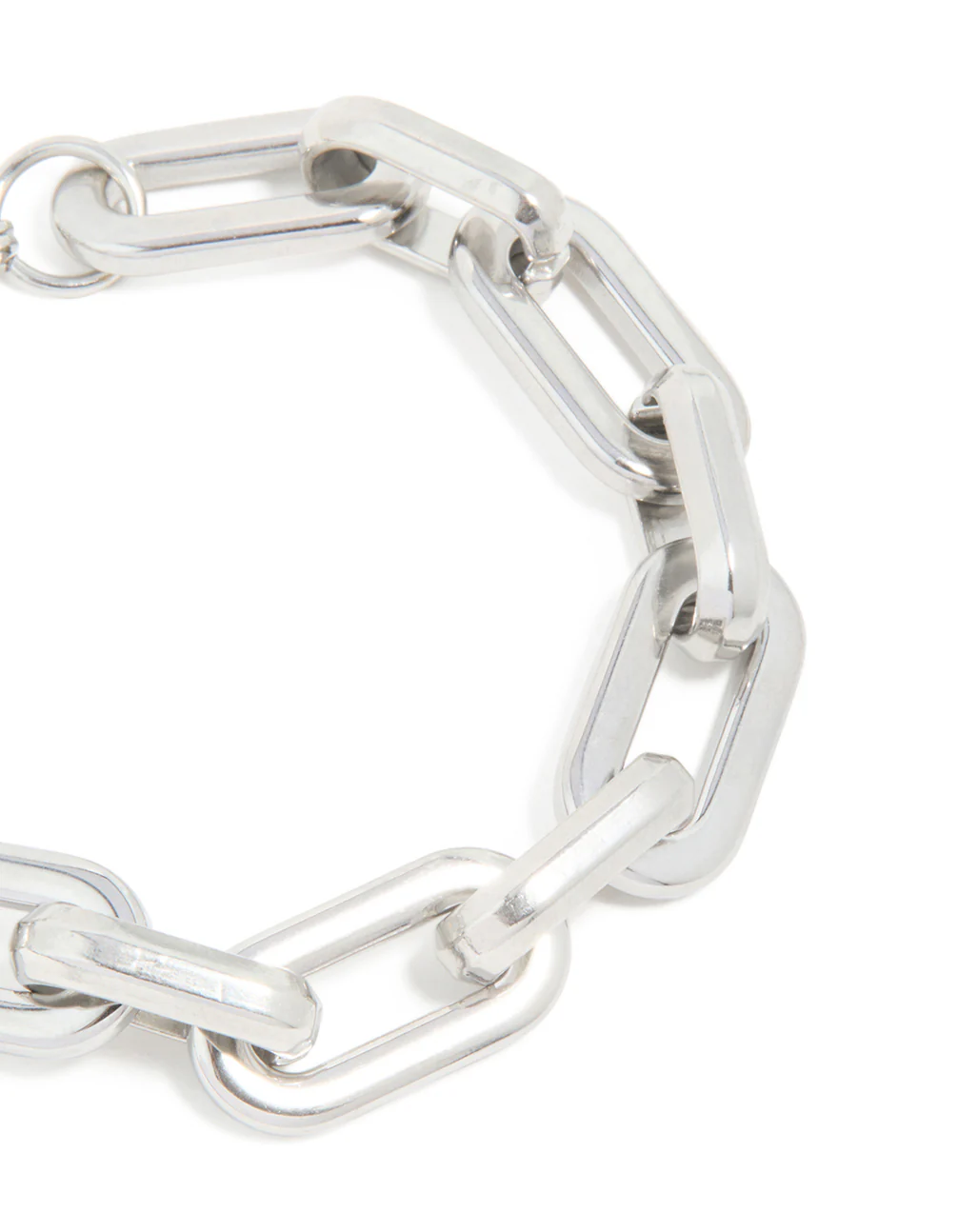 Waterproof Stainless Steel Large Paperclip Chain Bracelet - Image 2