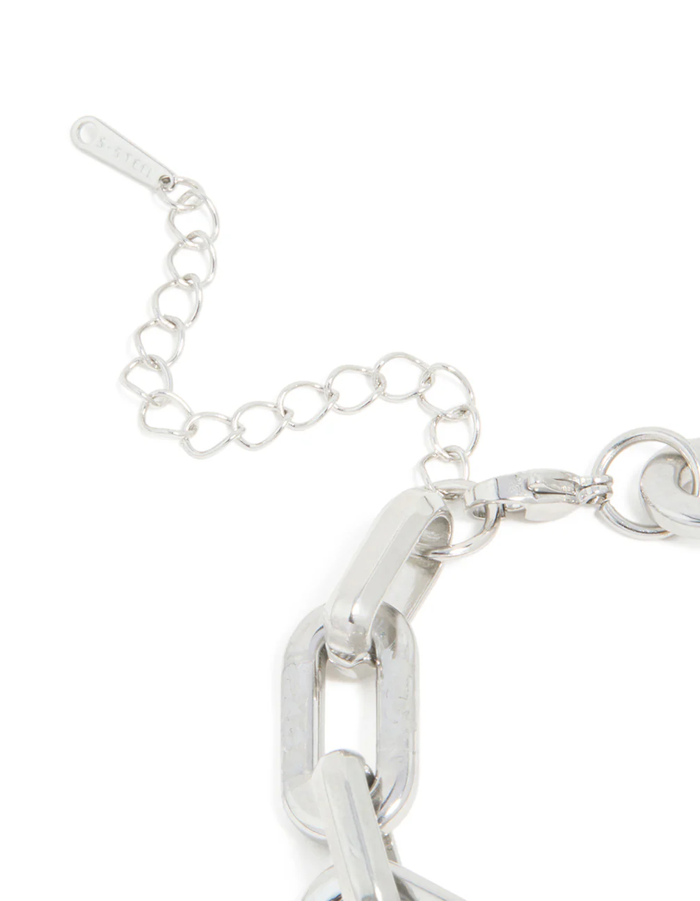 Waterproof Stainless Steel Large Paperclip Chain Bracelet - Image 3
