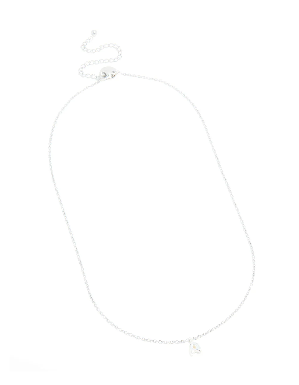Waterproof Stainless Steel Mini Bubble Letter A Necklace - Image 4