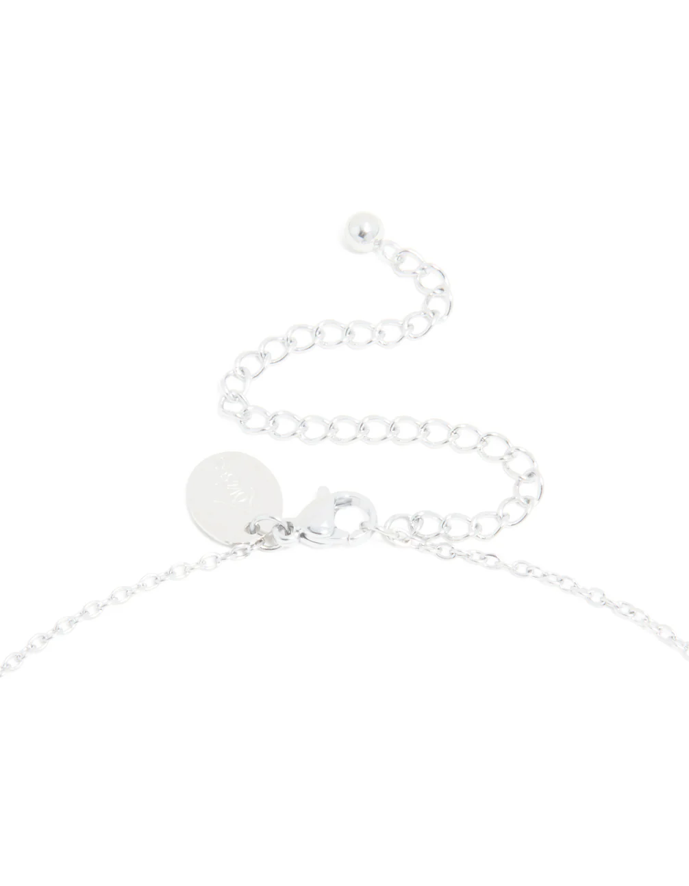 Waterproof Stainless Steel Mini Bubble Letter B Necklace - Image 5