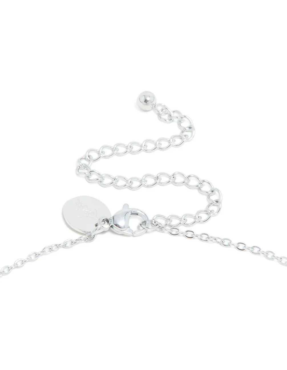 Waterproof Stainless Steel Mini Bubble Letter C Necklace - Image 5