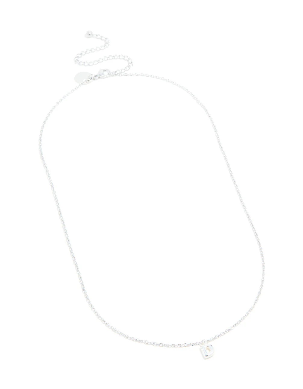 Waterproof Stainless Steel Mini Bubble Letter D Necklace - Image 4