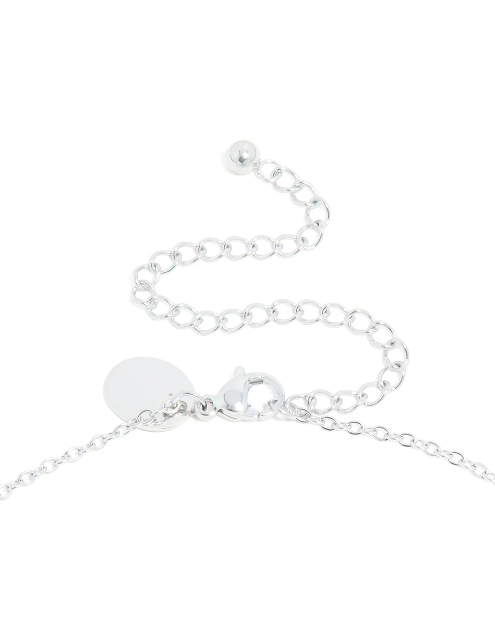 Waterproof Stainless Steel Mini Bubble Letter D Necklace - Image 5