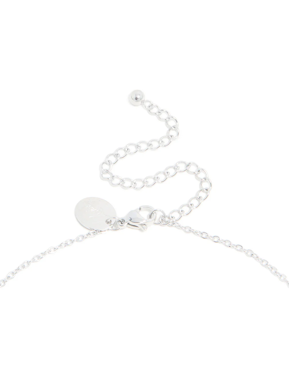Waterproof Stainless Steel Mini Bubble Letter E Necklace - Image 5