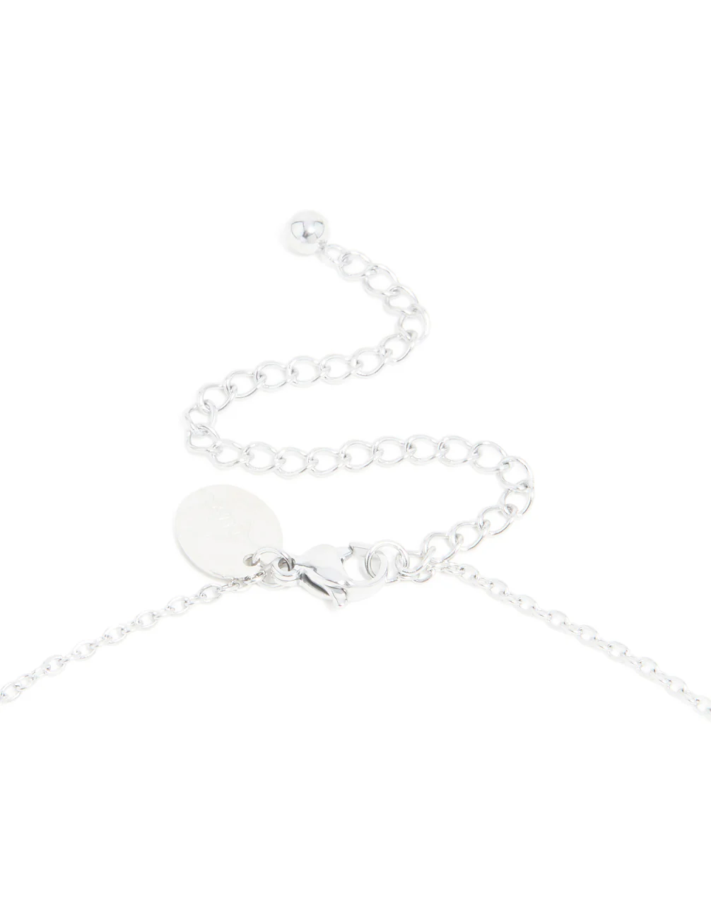 Waterproof Stainless Steel Mini Bubble Letter F Necklace - Image 5