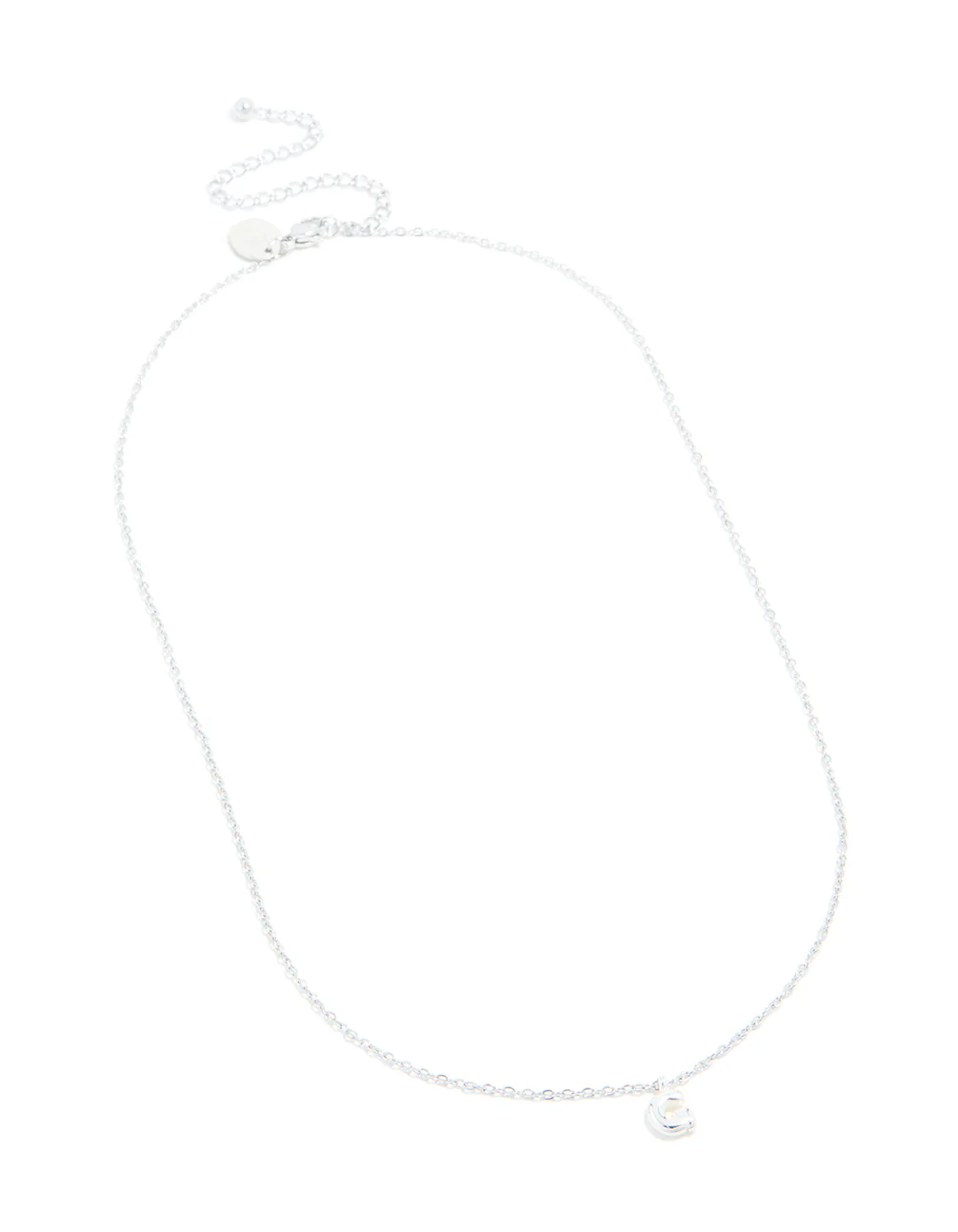 Waterproof Stainless Steel Mini Bubble Letter G Necklace - Image 4